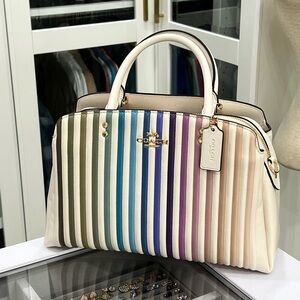 Coach Ombre Large Lillie Quilted Leather Satchel crossbody Handbag NWoT